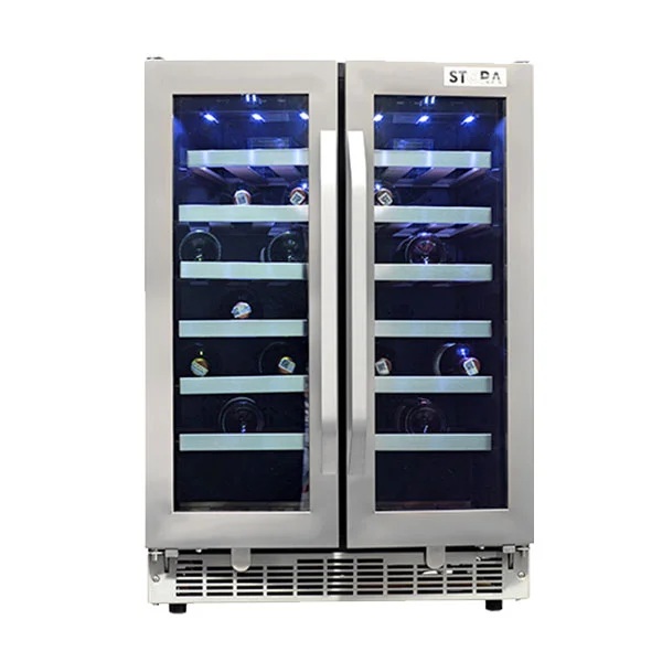 Cava De Vinos Dual Vertical Con Capacidad De 42 Botellas Stora STCDP01SS