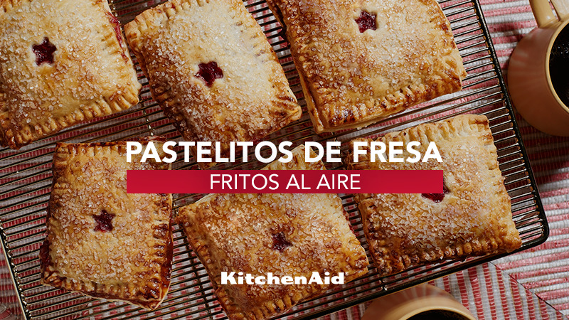 Pastelitos de fresa fritos al aire